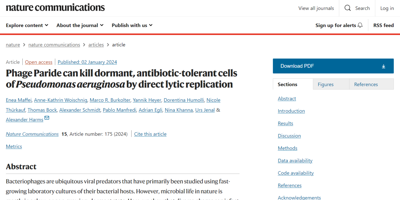 Enea Maffei Harms Lab paper Nature Communications